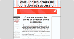 Desktop Screenshot of droits-donation-succession.fr