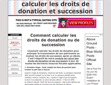 Tablet Screenshot of droits-donation-succession.fr